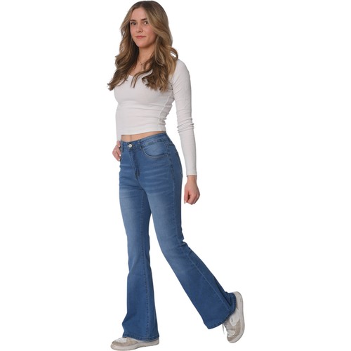 Damen schlaghose jeans bootcut - jeans,