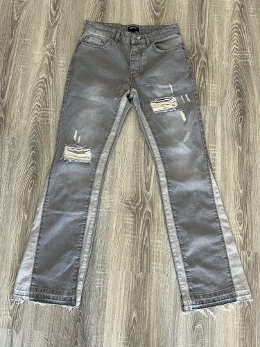 Zerrissene jeans herren - jeans, grau