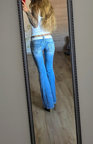 Gina tricot jeans - gina, blau