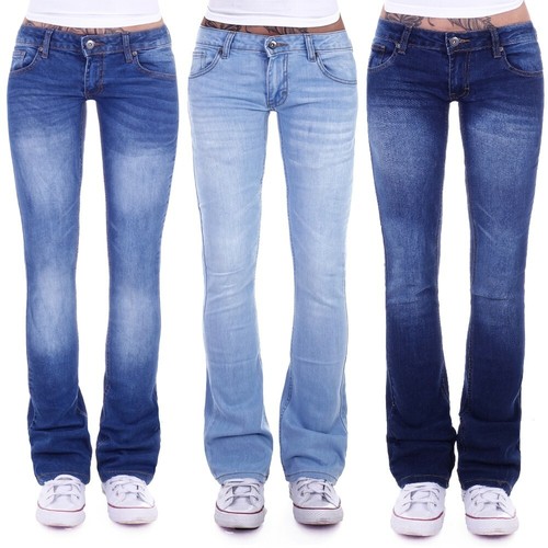 Damen jeans hose bootcut - jeans,