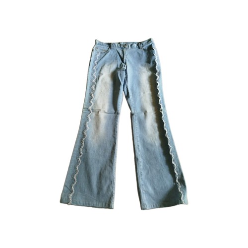 Hellblaue schlagjeans mit - hellblaue,