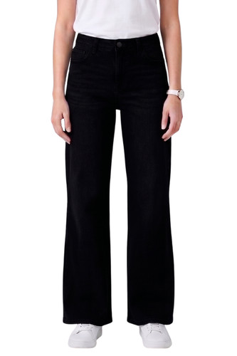 Damen schlagjeans stretch mid - schlagjeans,