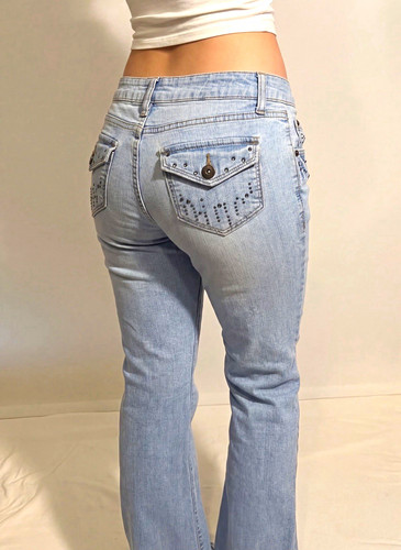 Damen jeans bootcut - low, waist