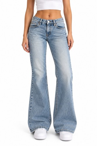 Damen y2k schlaghose - schlaghose, flared