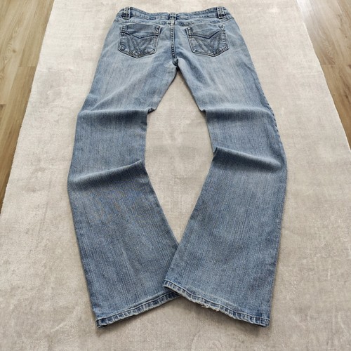 Y2k bootcut jeans damen - jeans, gr.s