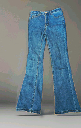Mädchen jeans schlaghose blau - schlaghose,