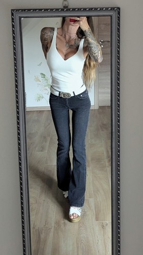 Gina tricot schlagjeans flare - tricot,