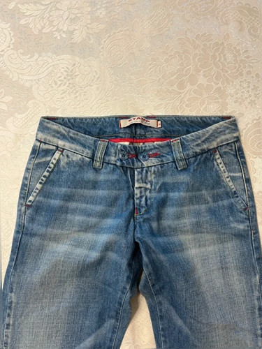 Blue denim low - blue, flared