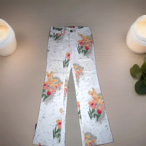 Weiße jeans hose schlaghose - jeans,