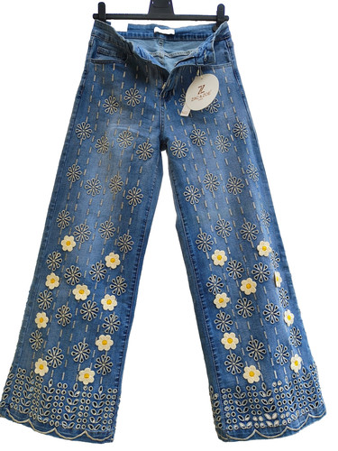 Damen jeans hose bootcut - damen, retro