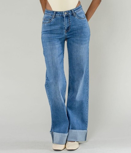 Damen jeans hose schlaghose - hose,